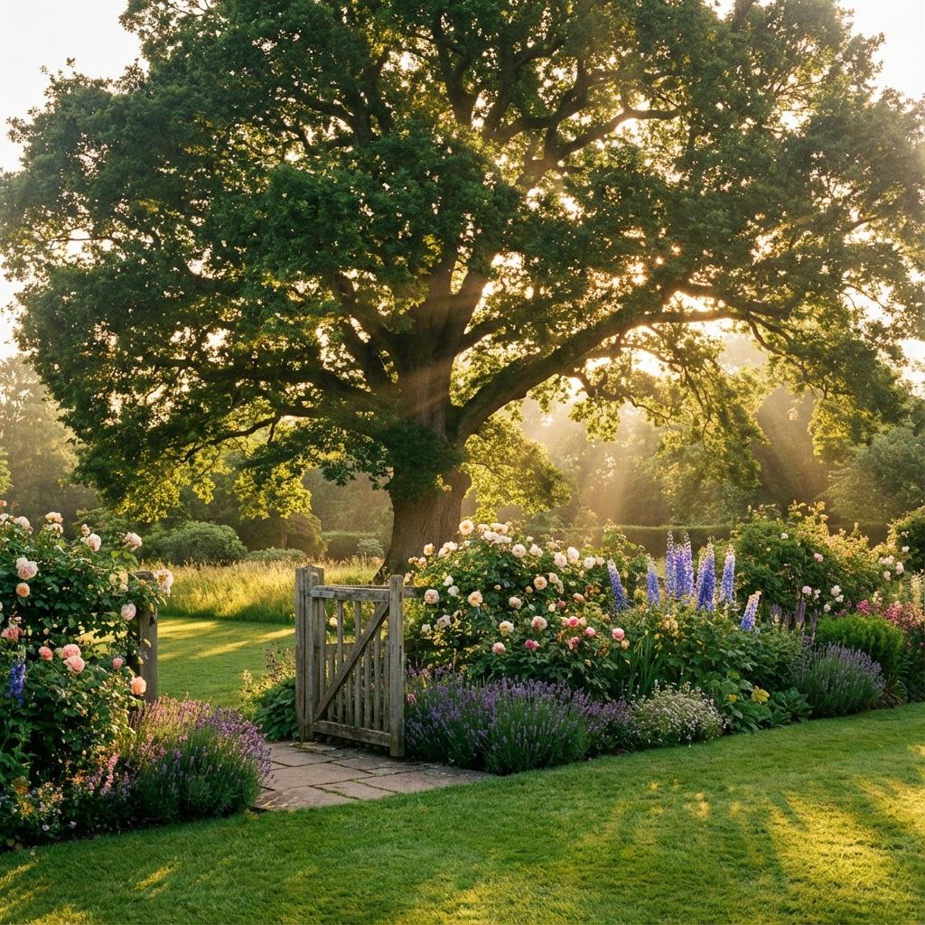 Beautiful landscaped garden